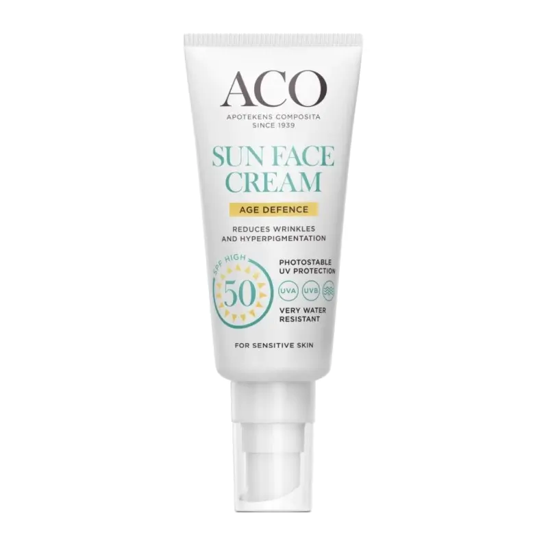 ACO Sun Face Cream Age Defense SPF50, 40 ml